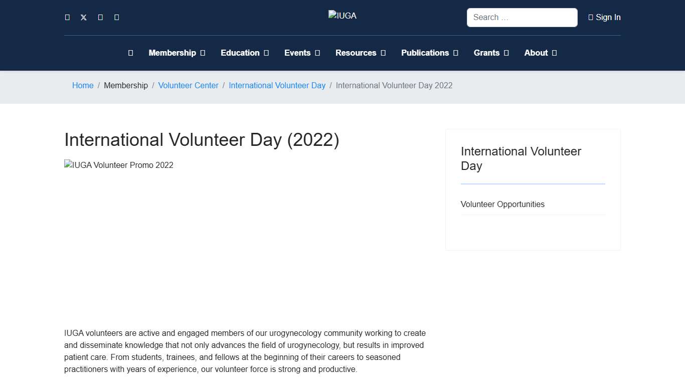 International Volunteer Day (2022)